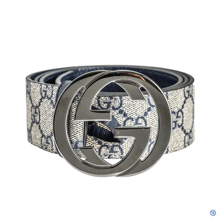 Monogram Belt in Navy