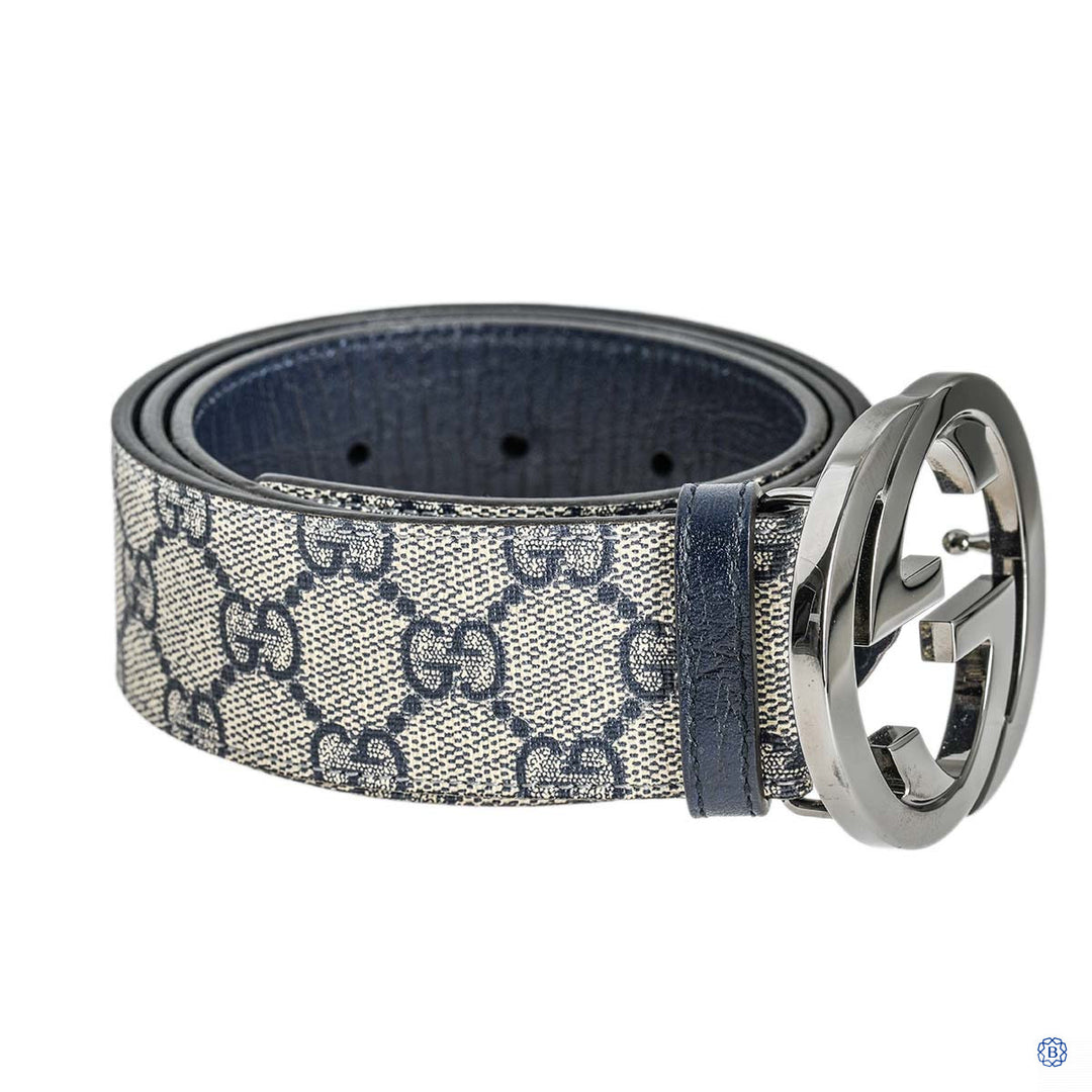 Monogram Belt in Navy