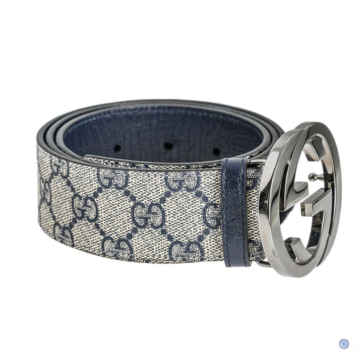 Monogram Belt in Navy