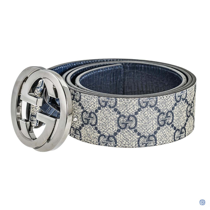 Monogram Belt in Navy