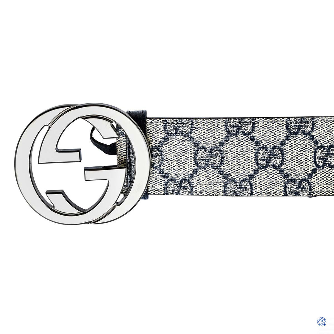 Monogram Belt in Navy