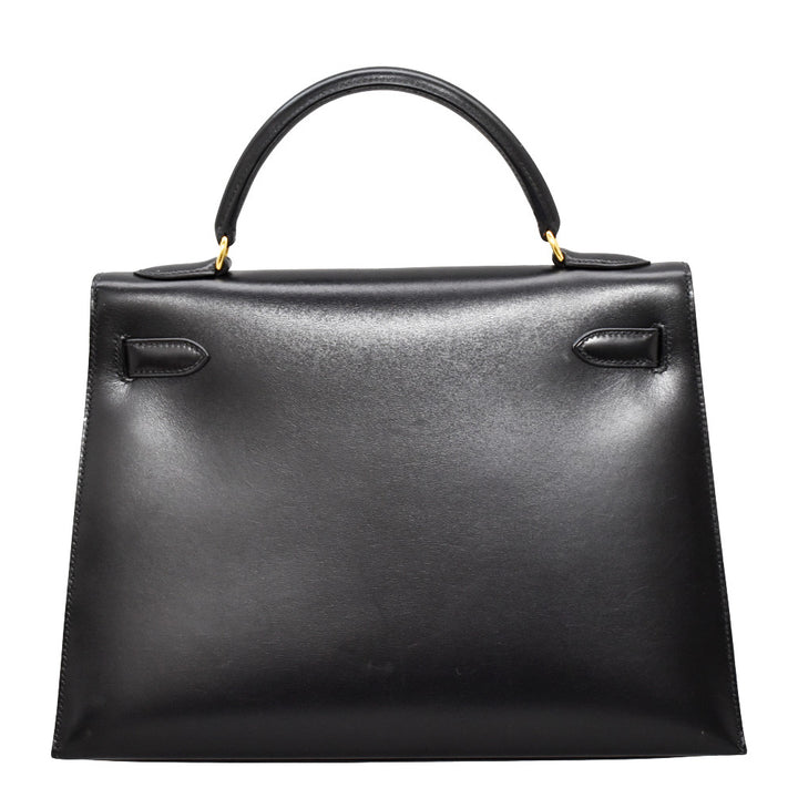 Kelly 32 Black Sellier 1999 Bag