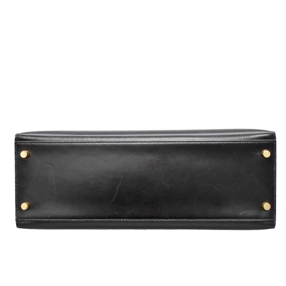 Kelly 32 Black Sellier 1999 Bag