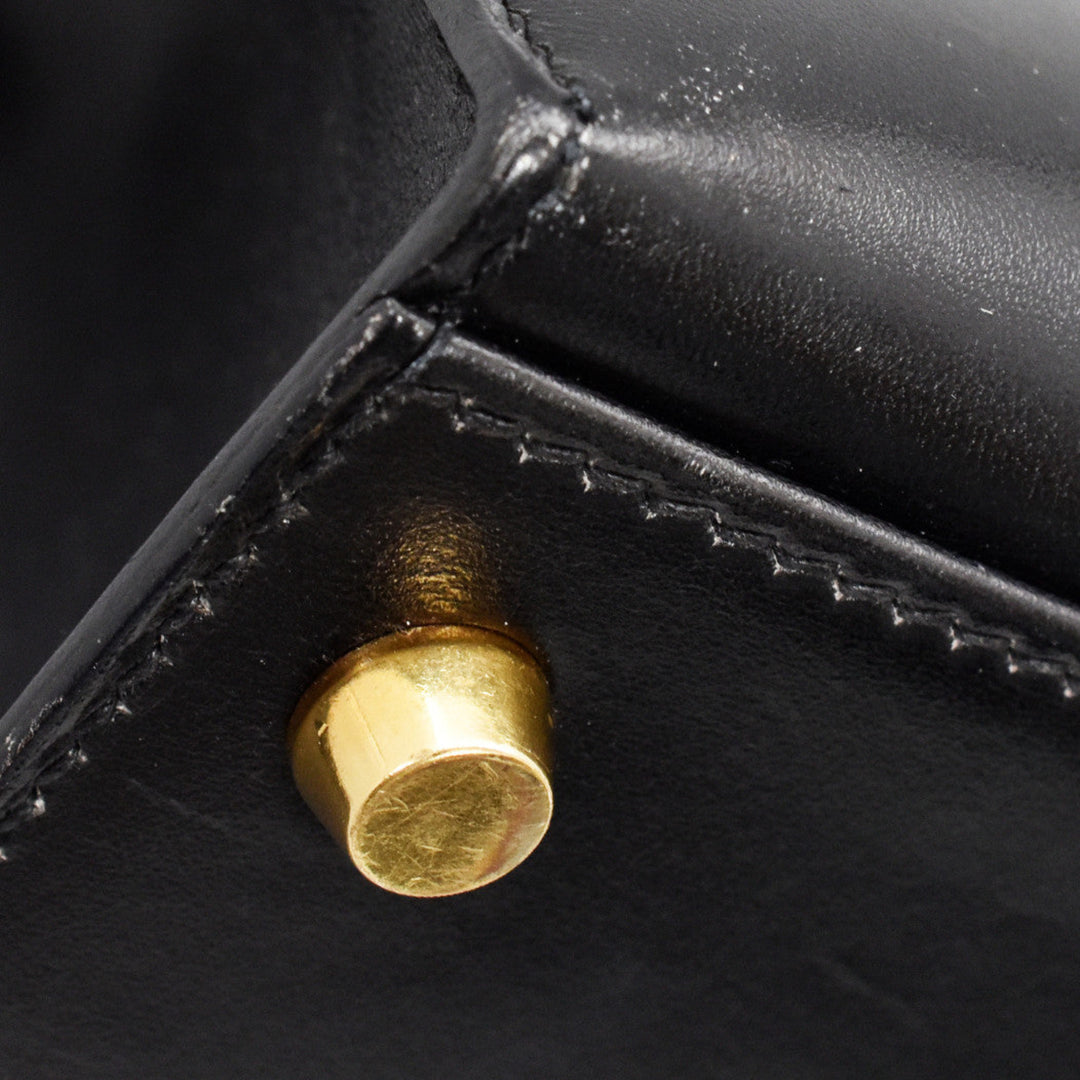 Kelly 32 Black Sellier 1999 Bag