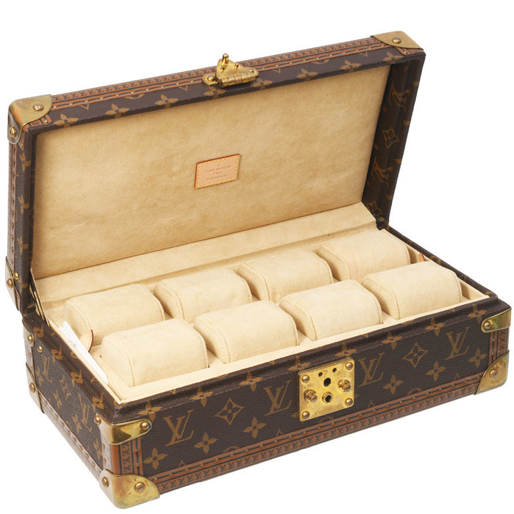 8 Montre Trunk Watch Case in Classic Monogram