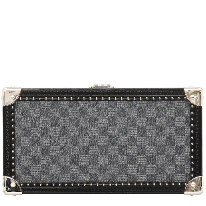 8 Montre Trunk Watch Case in Damier Graphite