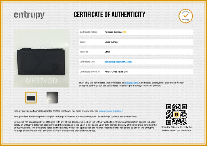 Aerogram Leather Coin Card Holder