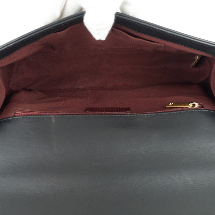 Boy Chevron Mixed Leather New Medium Bag