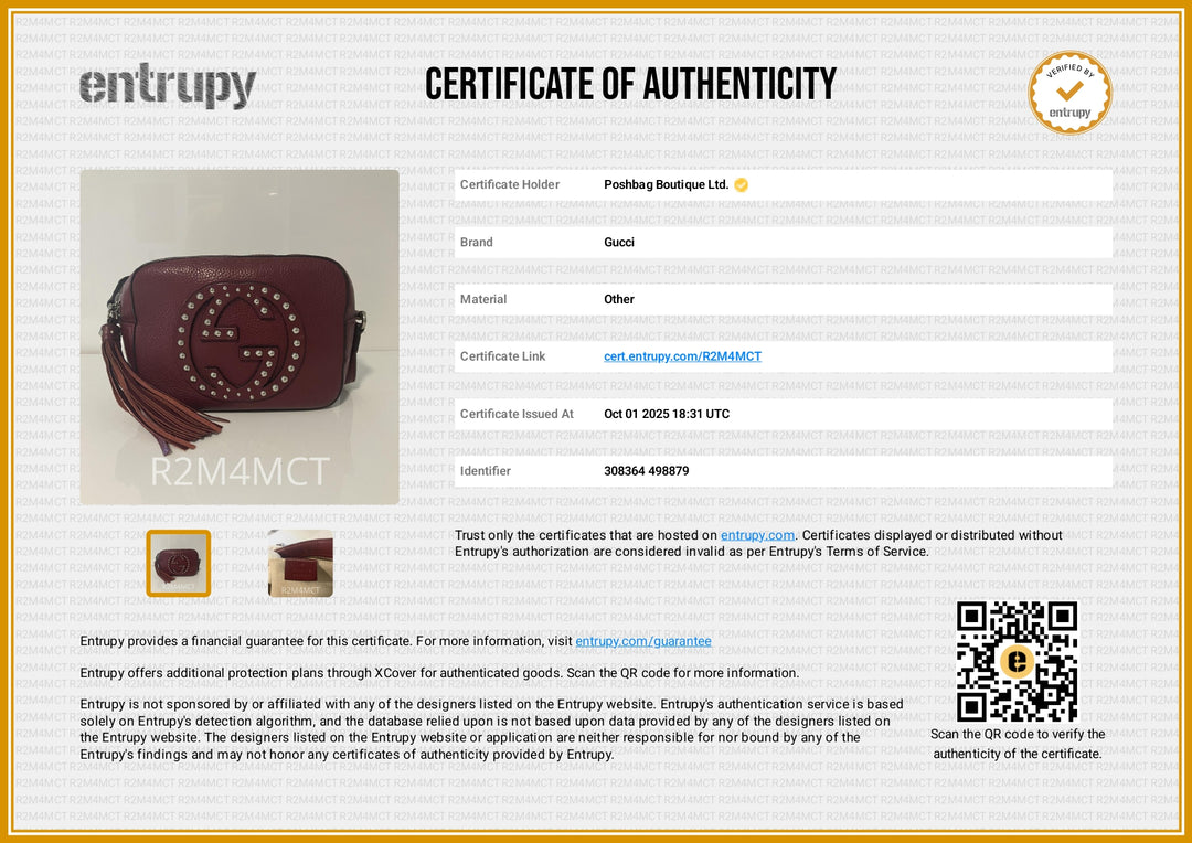 Soho Disco Small Studded Pebbled Calfskin Bag