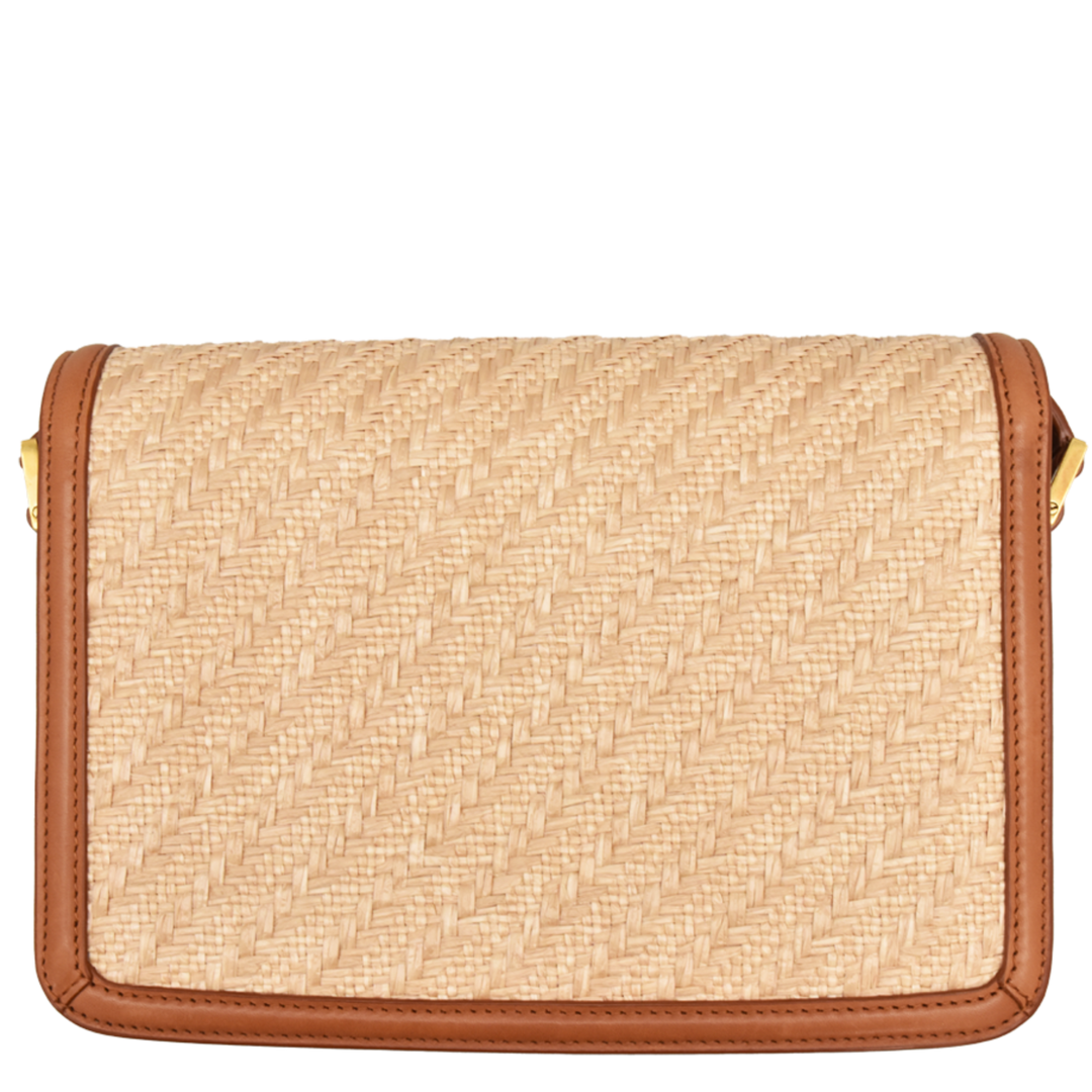 Solferino Raffia Shoulder Bag