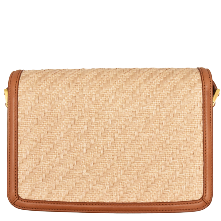 Solferino Raffia Shoulder Bag