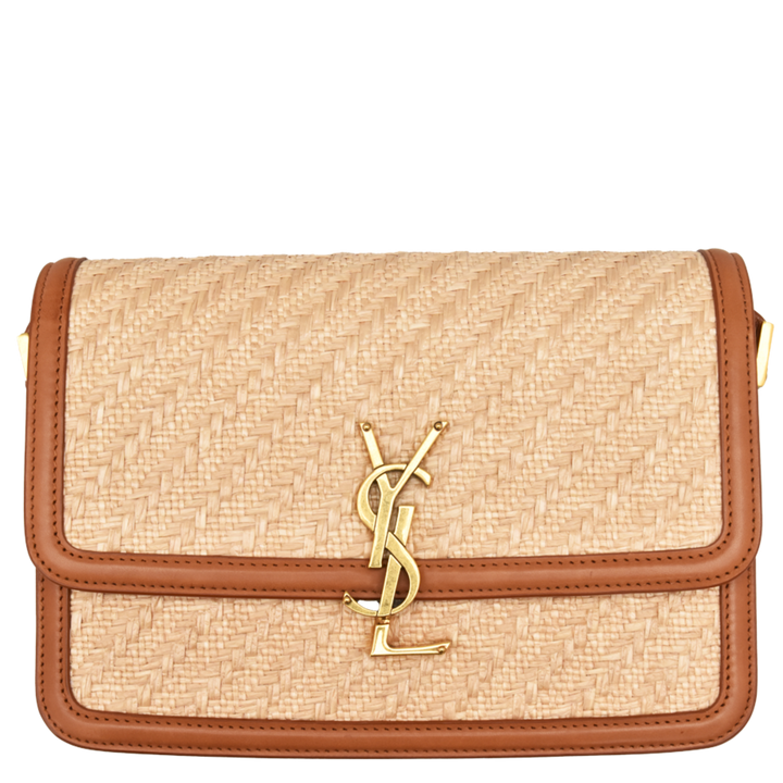 Solferino Raffia Shoulder Bag