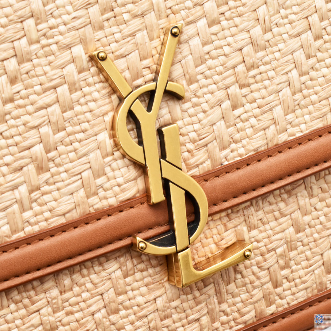 Solferino Raffia Shoulder Bag