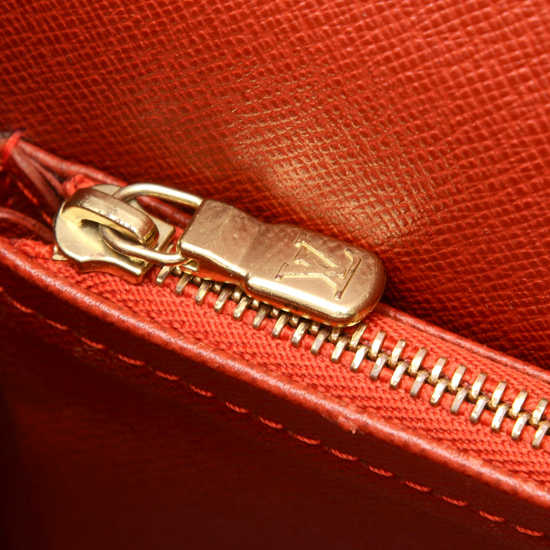 tribeca long damier ebene canvas bag