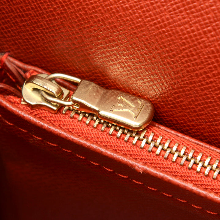 tribeca long damier ebene canvas bag