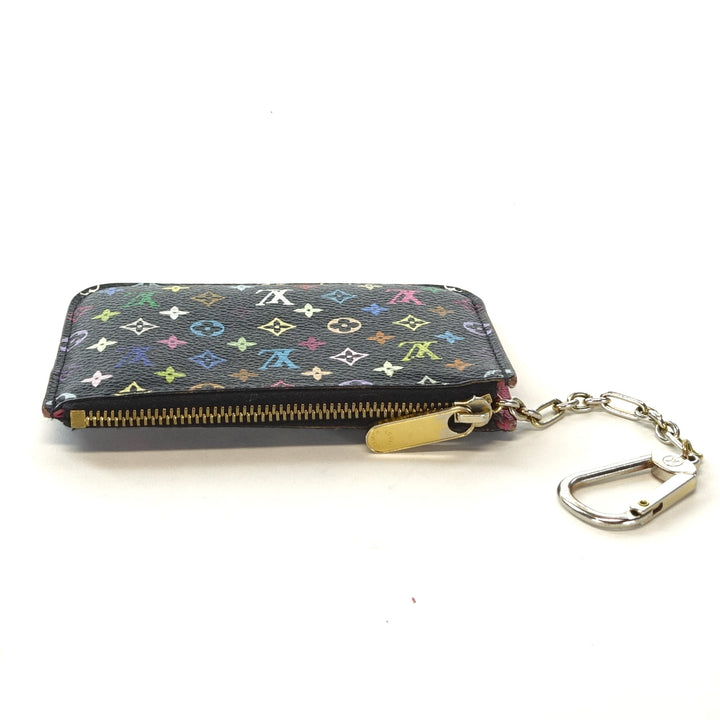 multicolour coin purse with key ring