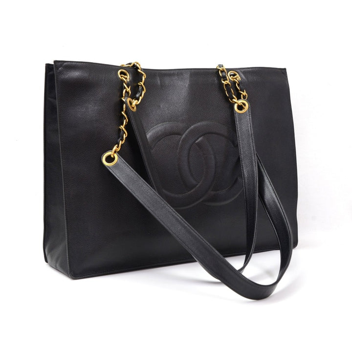 grained lambskin leather xl tote bag