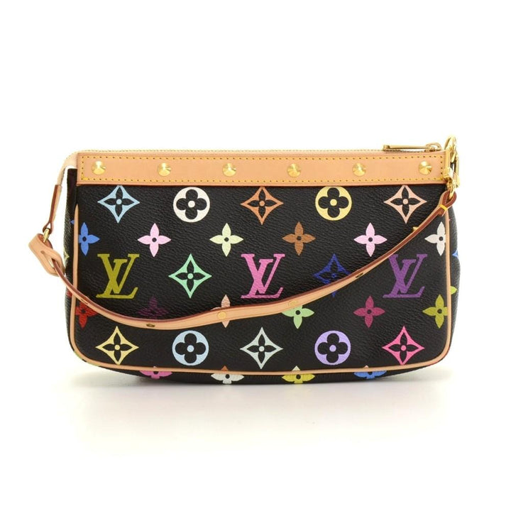 pochette accessoires multicoloured monogram canvas evening bag