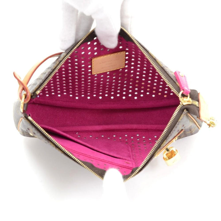 perforated monogram canvas accessoires evening bag - 2006 limited edition