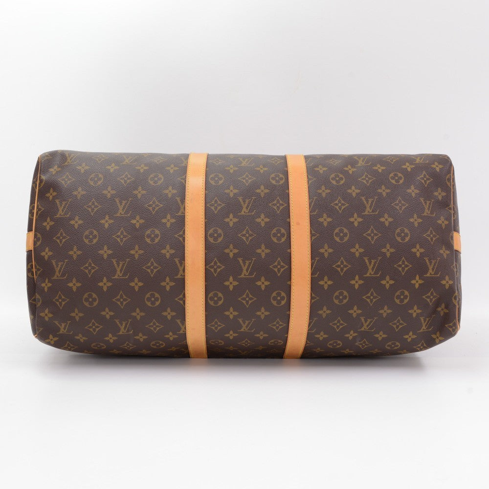 monogram canvas keepall 55 bandouliere duffel bag with strap