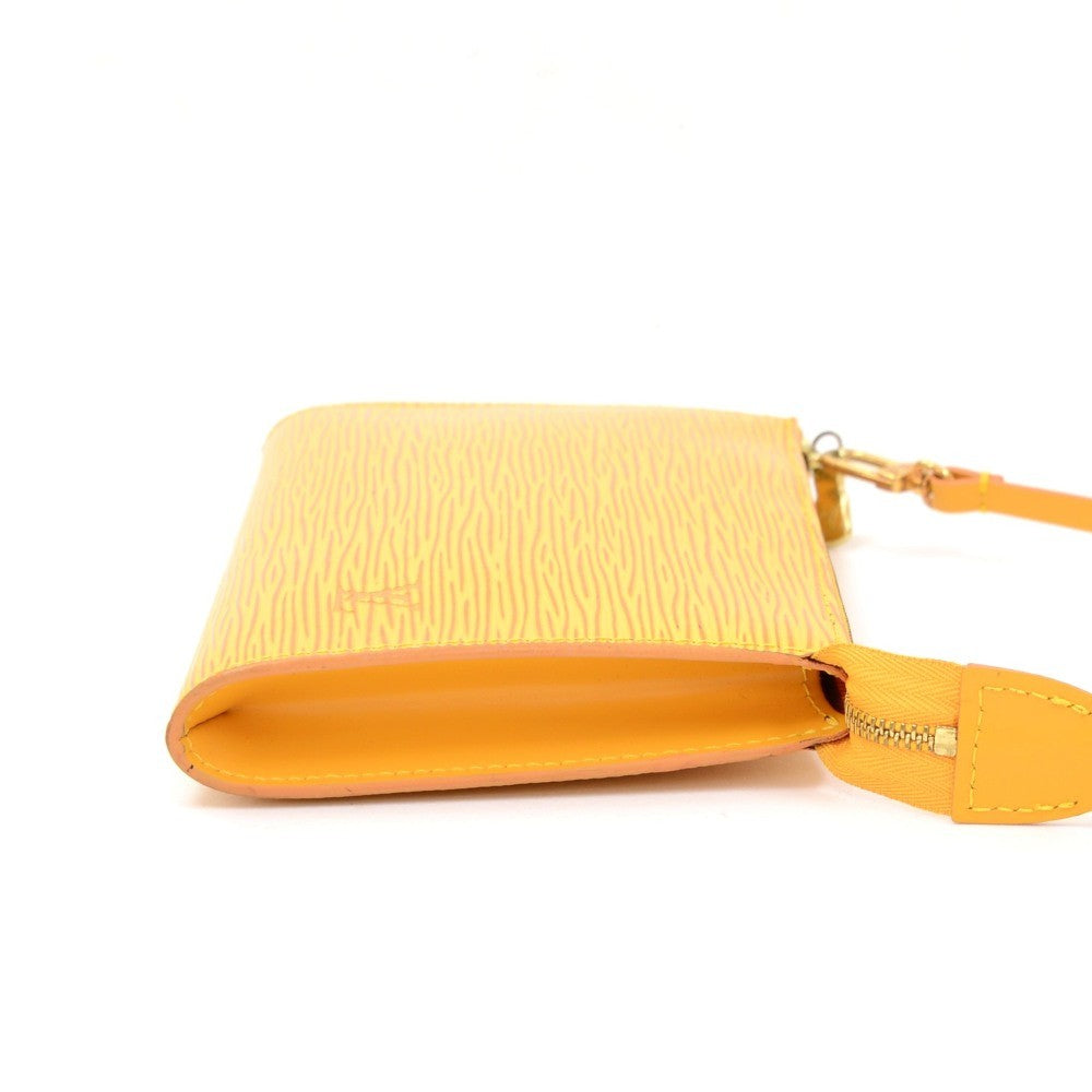 epi leather pochette accessoires handbag