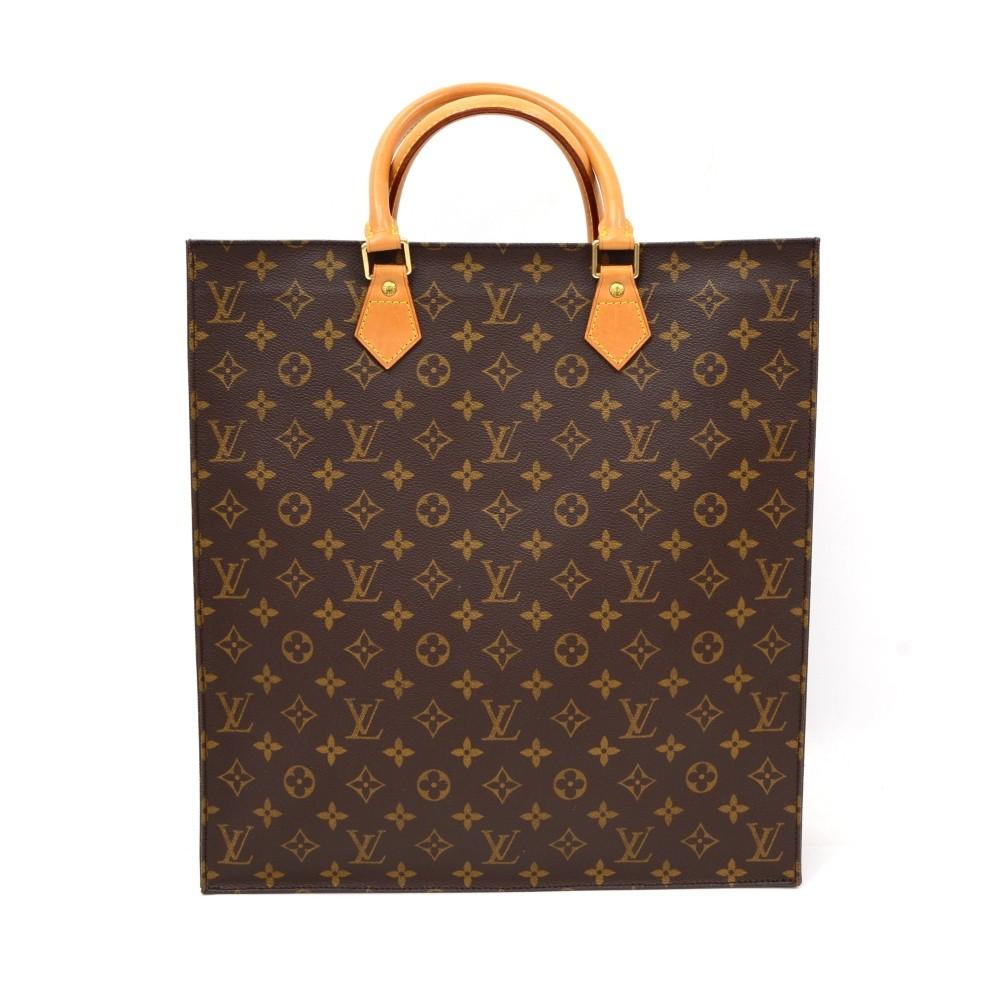 monogram canvas sac plat handbag