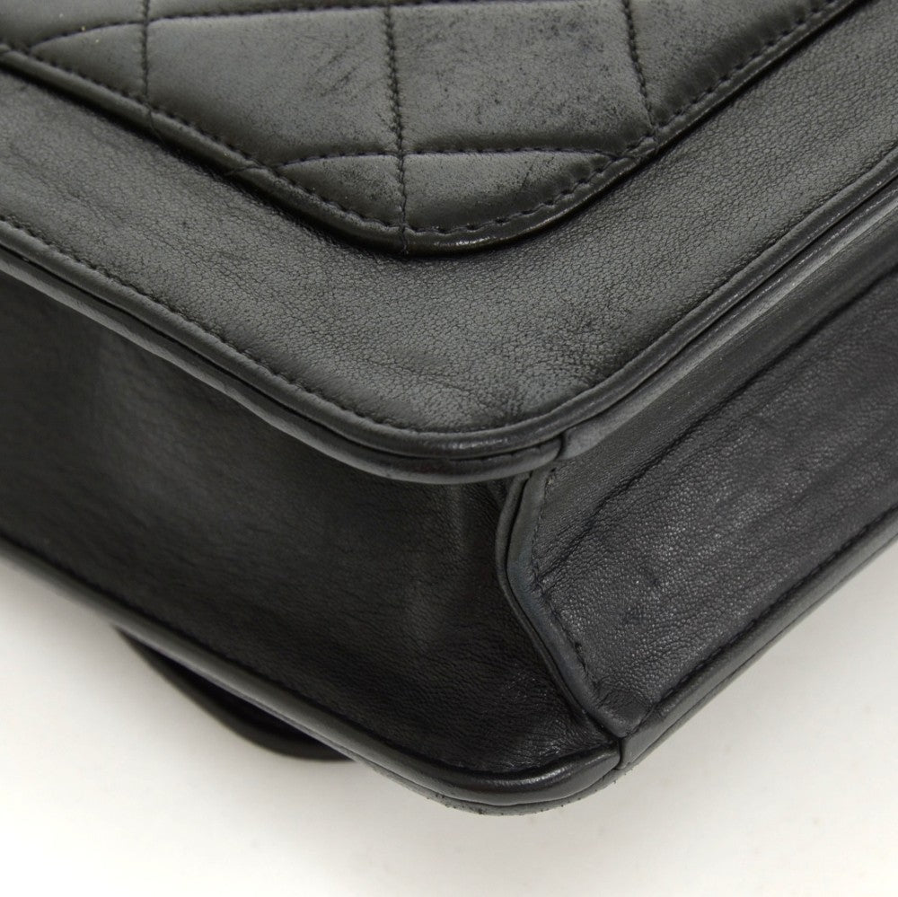lambskin leather messenger bag