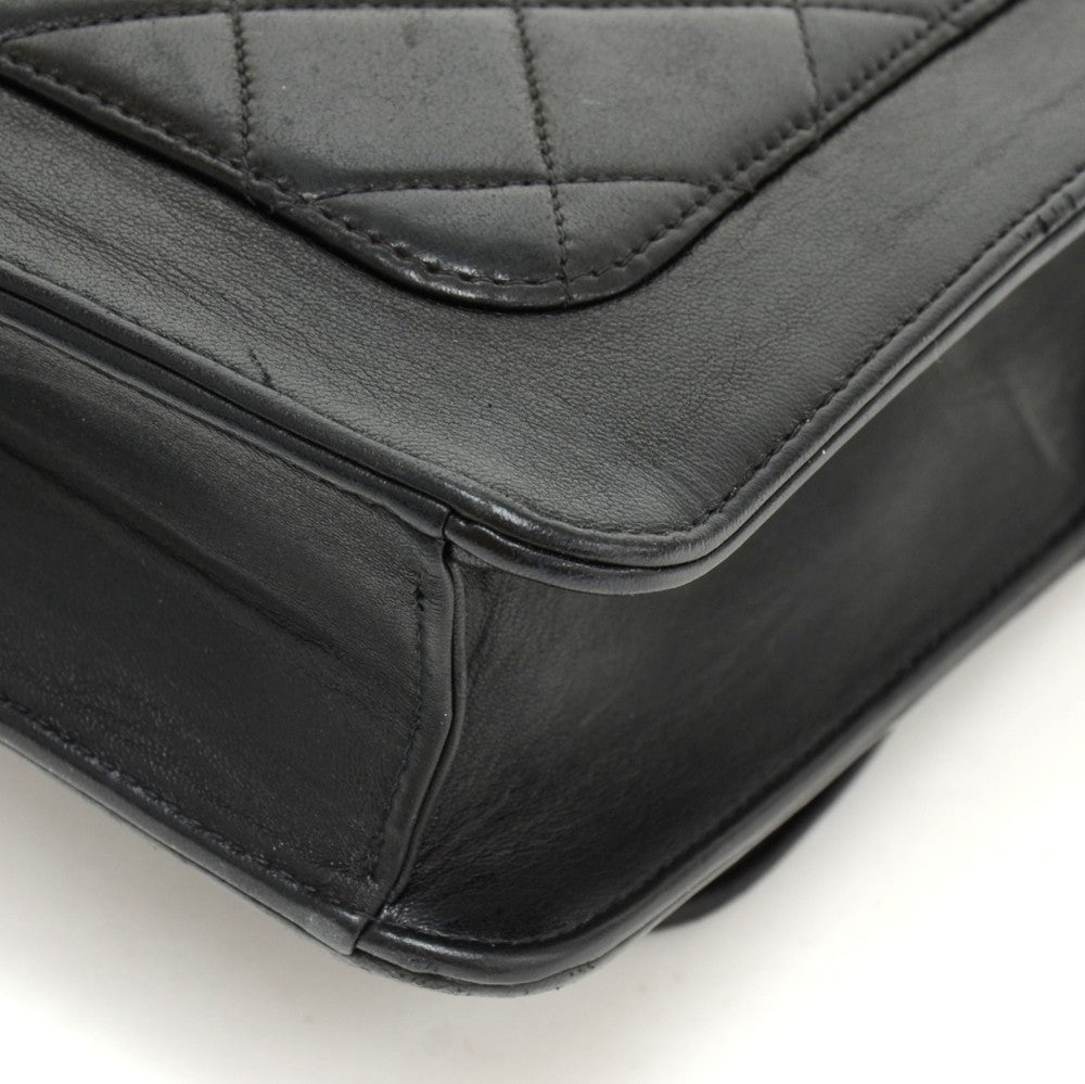lambskin leather messenger bag
