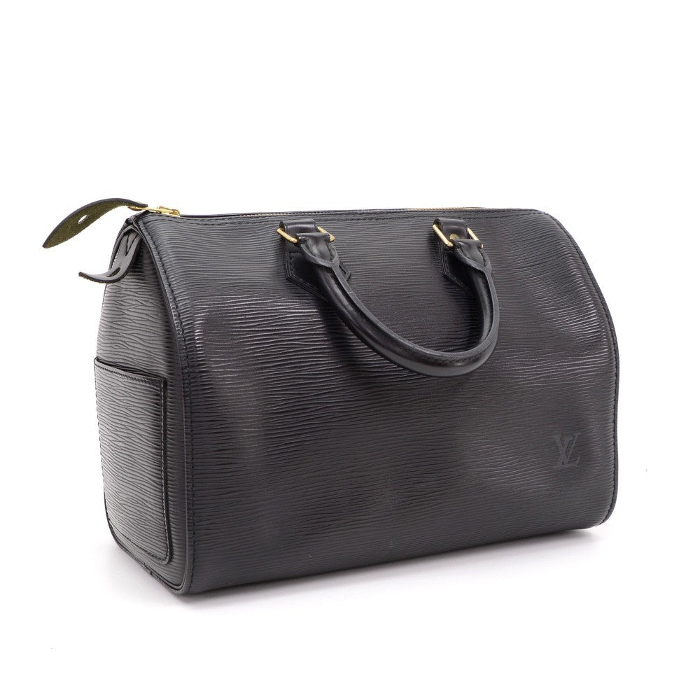 speedy 25 black epi leather handbag