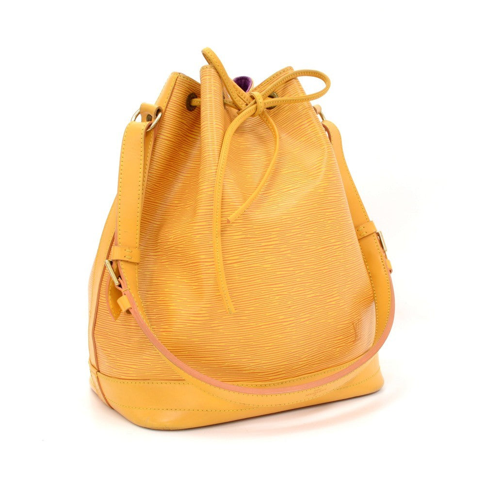 noe yellow epi leather large bag