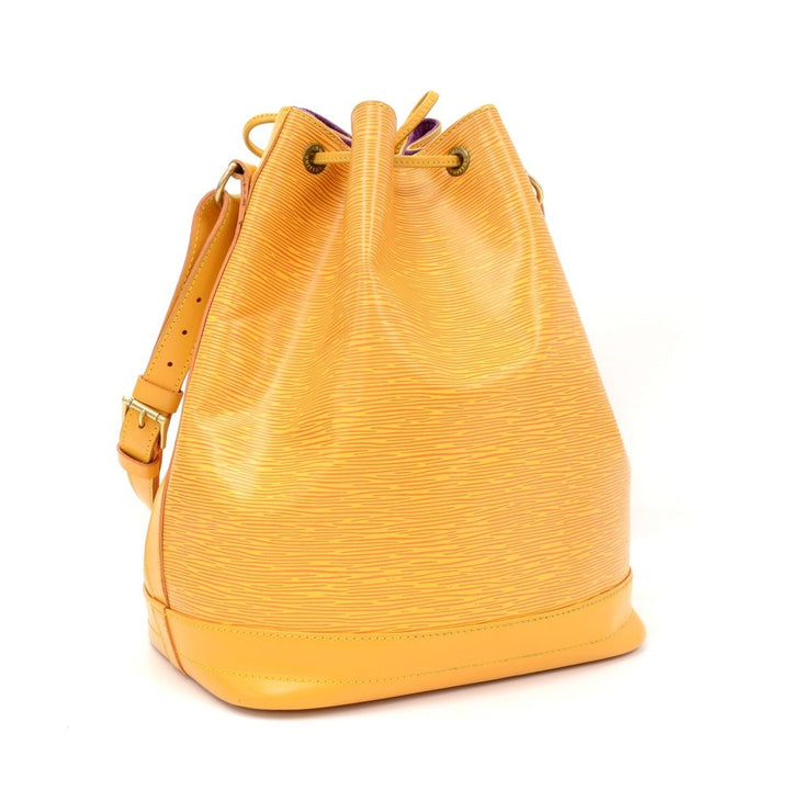 noe yellow epi leather large bag