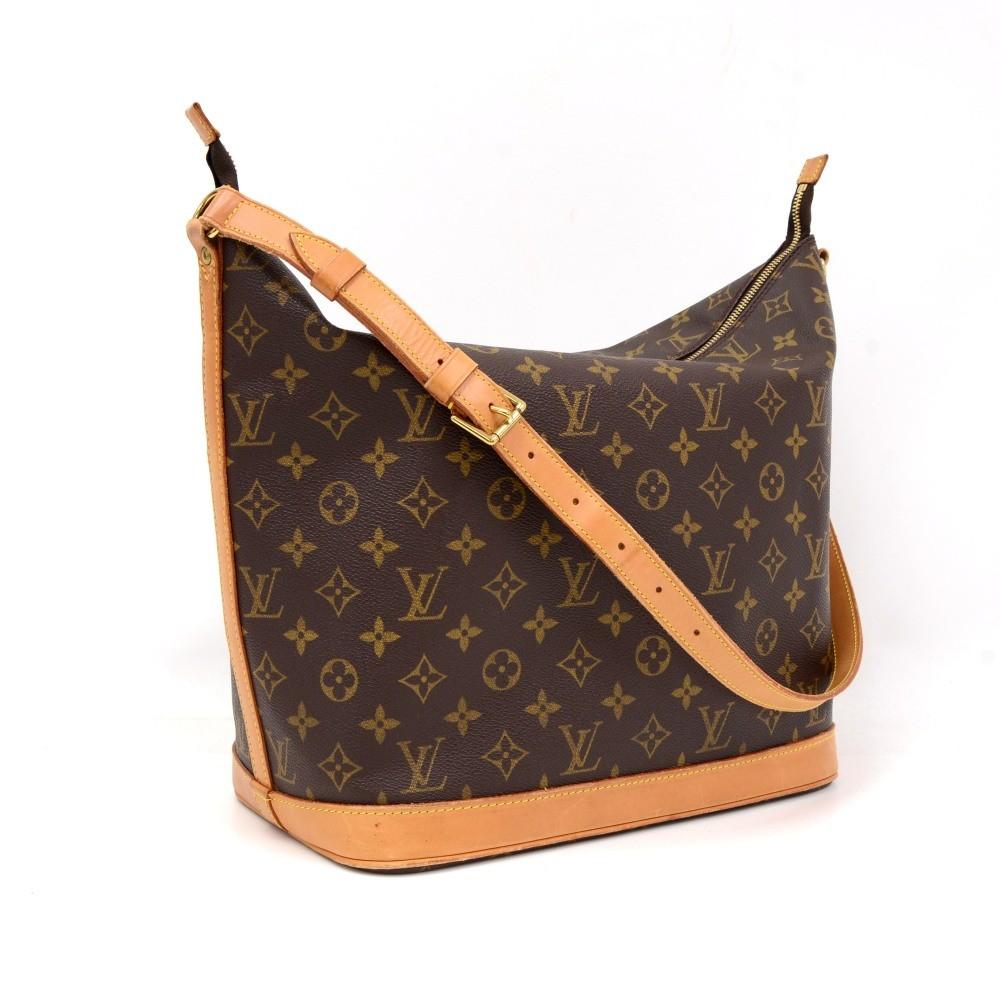 amfar monogram canvas shoulder bag