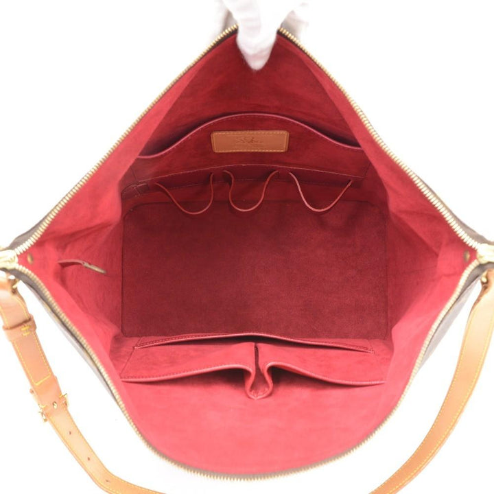 amfar monogram canvas shoulder bag