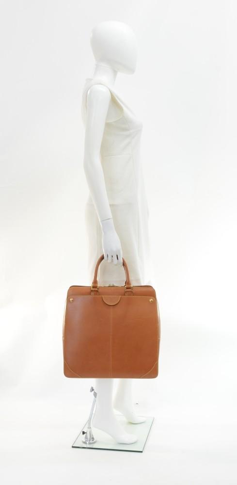 negev pm nomade leather briefcase bag