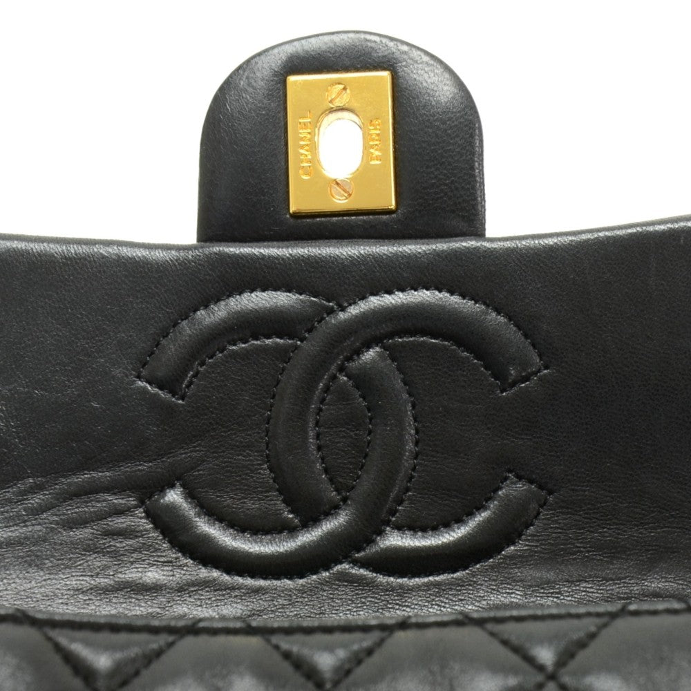 7" quilted lambskin leather shoulder bag
