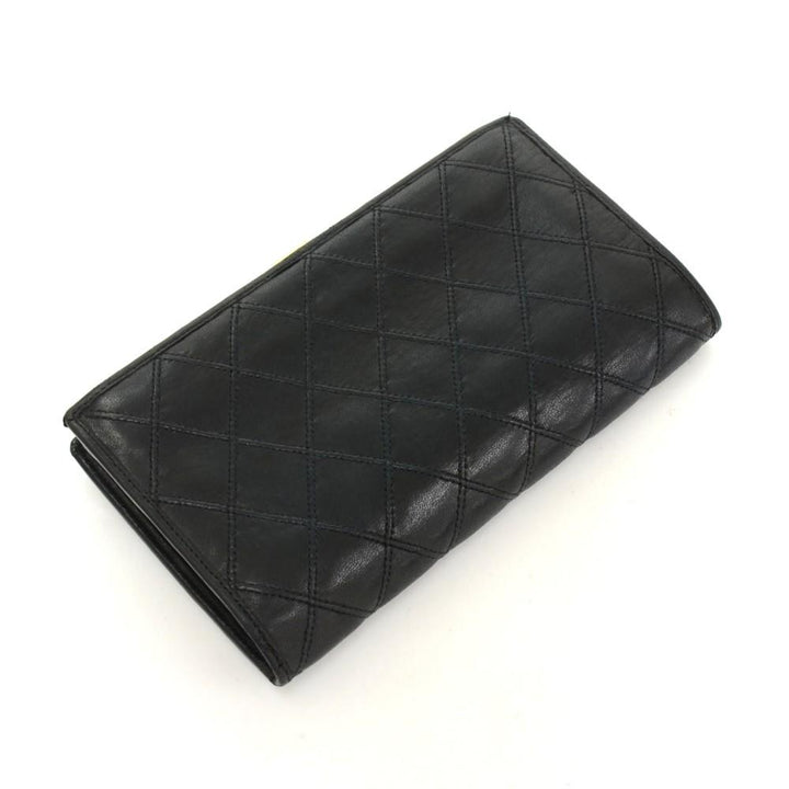 quilted leather wallet