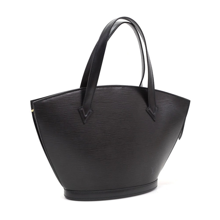 saint jacques black pm epi leather handbag