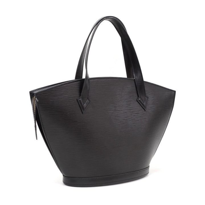 saint jacques black pm epi leather handbag
