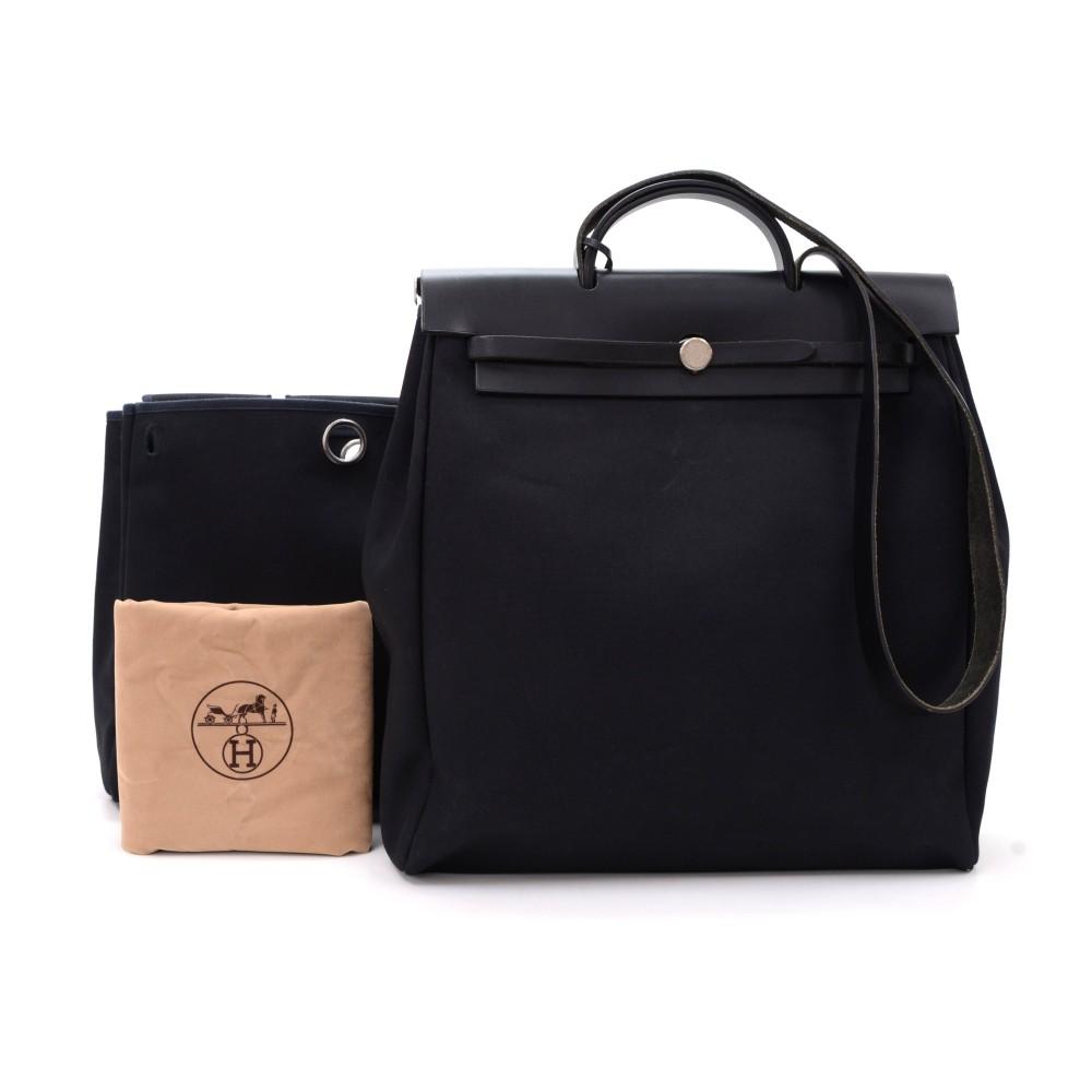 herbag mm 2-in-1 canvas and calf leather bags