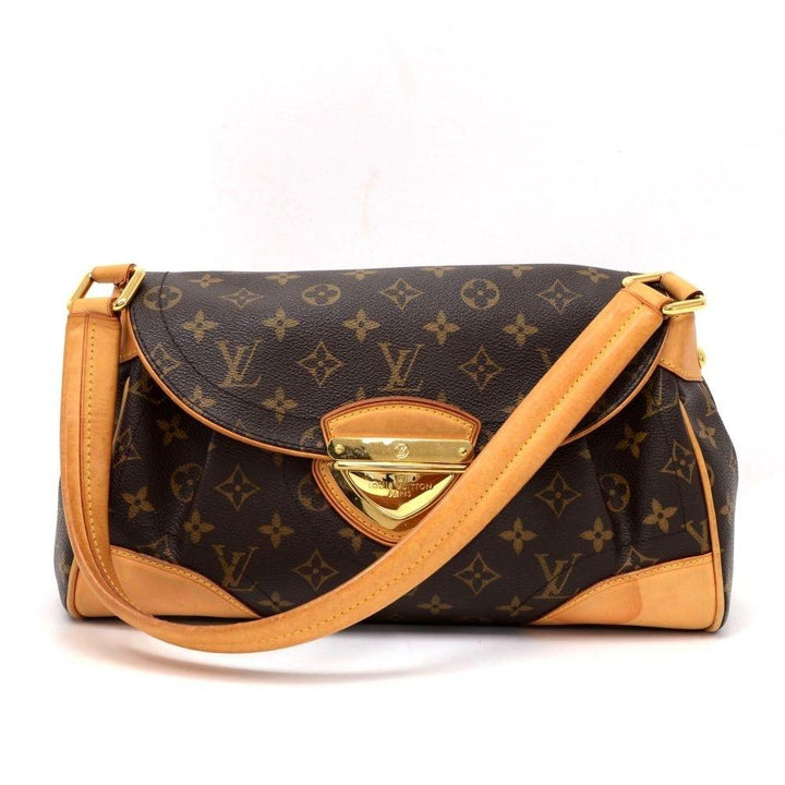 beverly mm monogram canvas shoulder bag