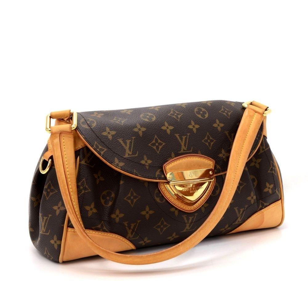 beverly mm monogram canvas shoulder bag