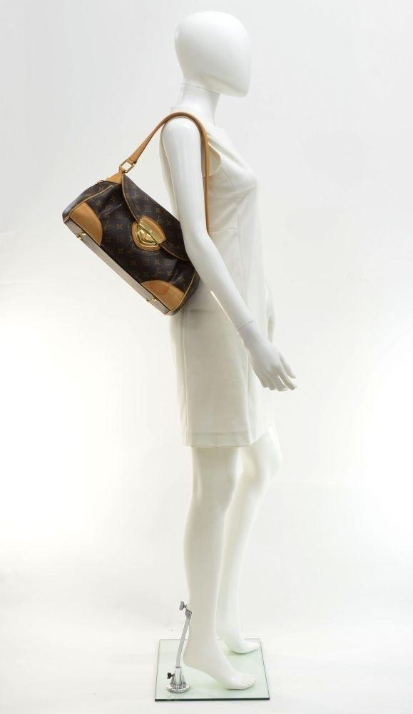 beverly mm monogram canvas shoulder bag