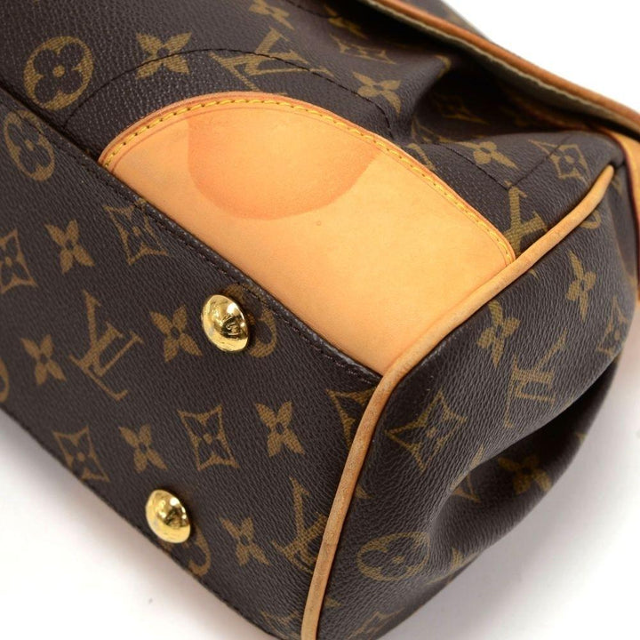 beverly mm monogram canvas shoulder bag