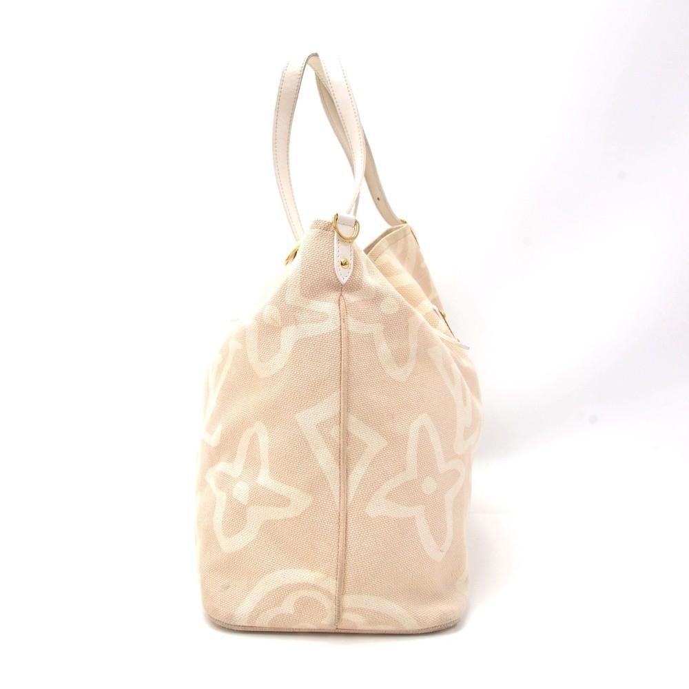 tahitienne cabas gm monogram cotton handbag