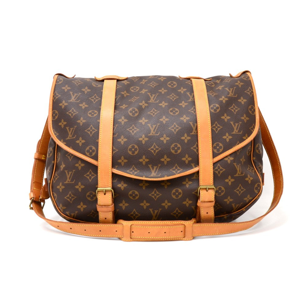 Saumur 43 Monogram Canvas Shoulder Bag – Poshbag Boutique