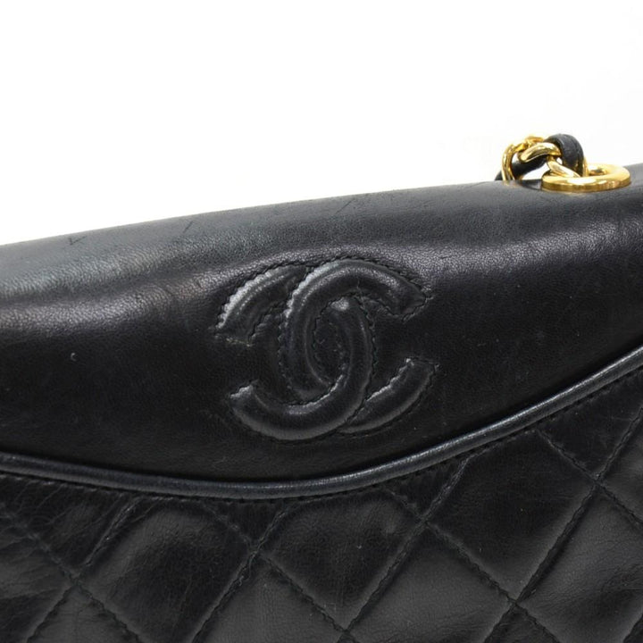 mini quilted lambskin leather shoulder bag