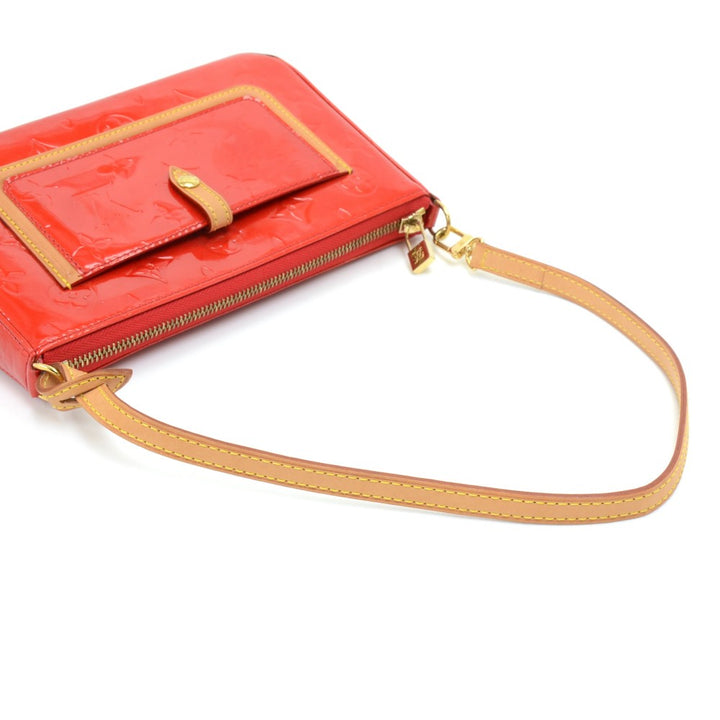 mallory monogram vernis leather handbag