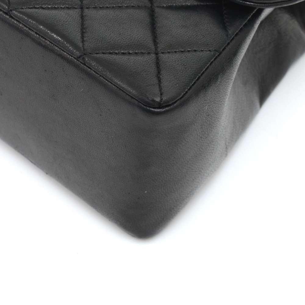 9" quilted lambskin leather shoulder bag