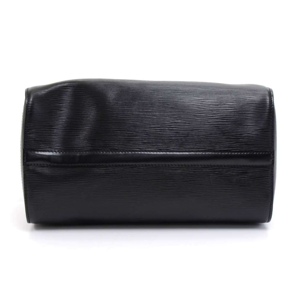 speedy 30 black epi leather city handbag