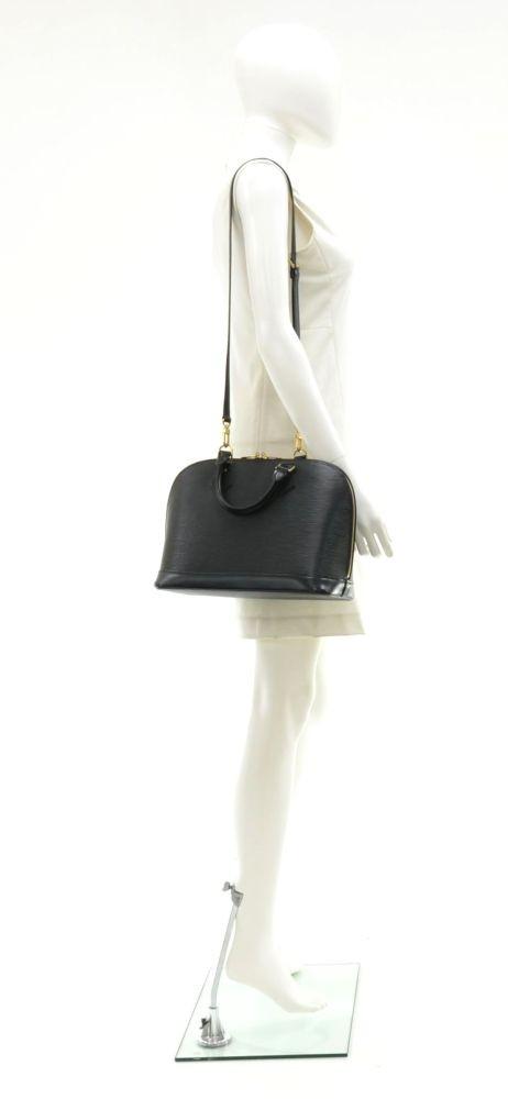 alma epi leather handbag with strap